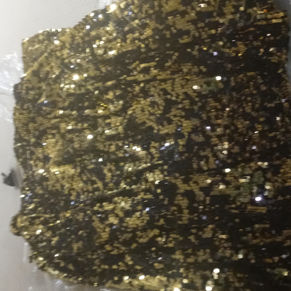 Black and gold sequence jacket